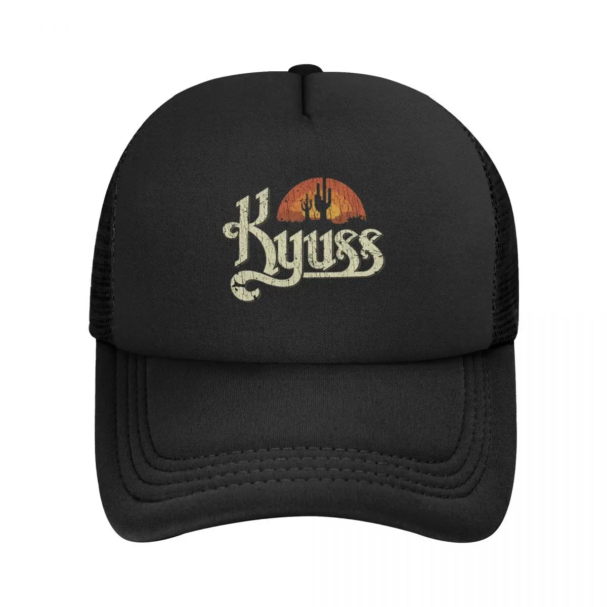 Kyuss Sunset 1987 قبعات البيسبول الشبكية Snapback قبعات البيسبول الموضة تنفس عادية Casquette في الهواء الطلق للجنسين