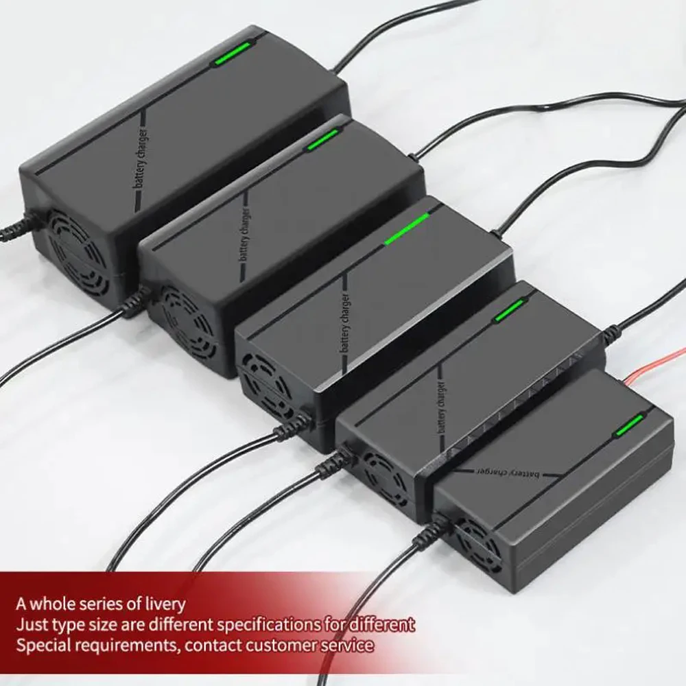 Li-ion Battery Charger For E-bike Electric Bicycle 12V 24V 36V 48V 60V 72V DC Power Adapter Charger Lithiun Battery Chargers image 2
