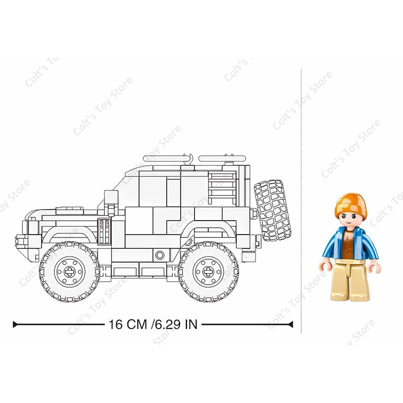 Nieuwe Stad SUV Off Road Jeep Auto Bouwstenen Kits Tank 300 Land Rover Guard 42110 MOC Klassiek Model Baksteen Kinderen voor Speelgoed Geschenken