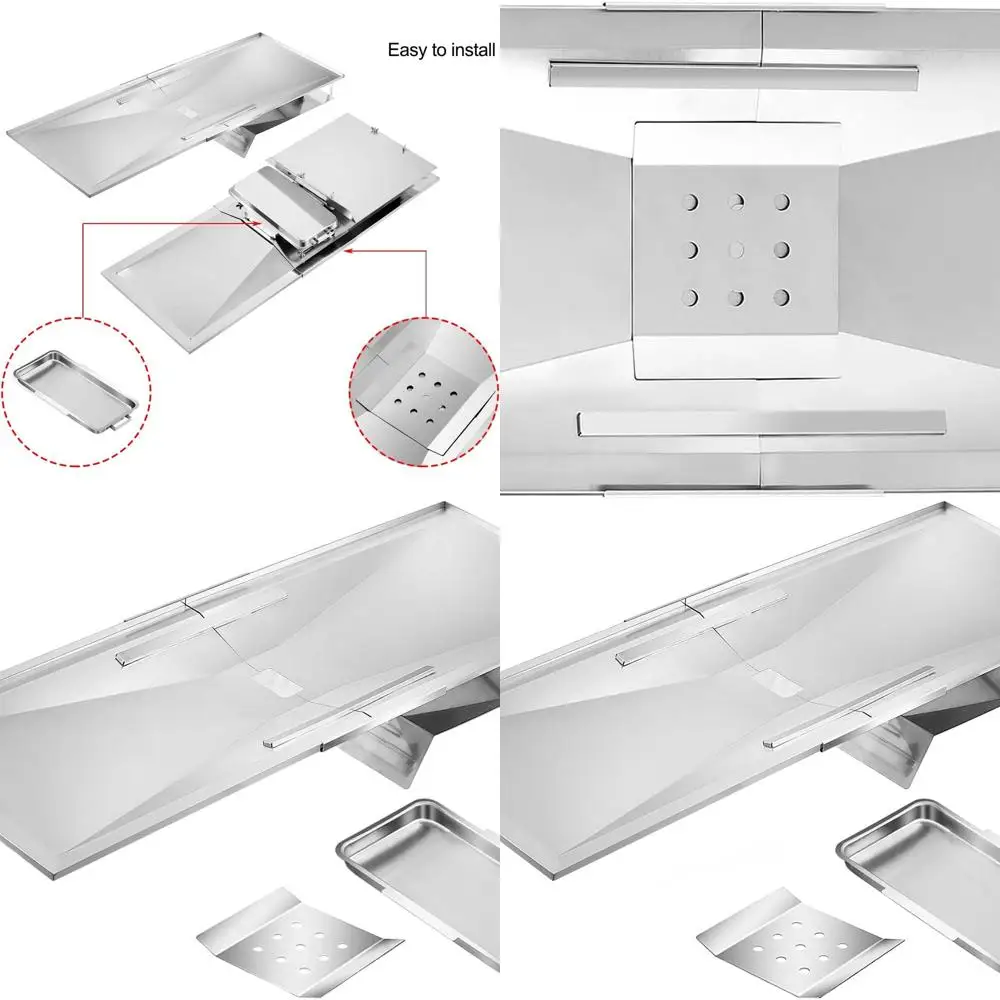 

Charbroil Grill Replacement Drip Trays for Models 463230515, 463240115, 463230514, 463230710, 5/6 Burner Pan & Shield G416-0015-