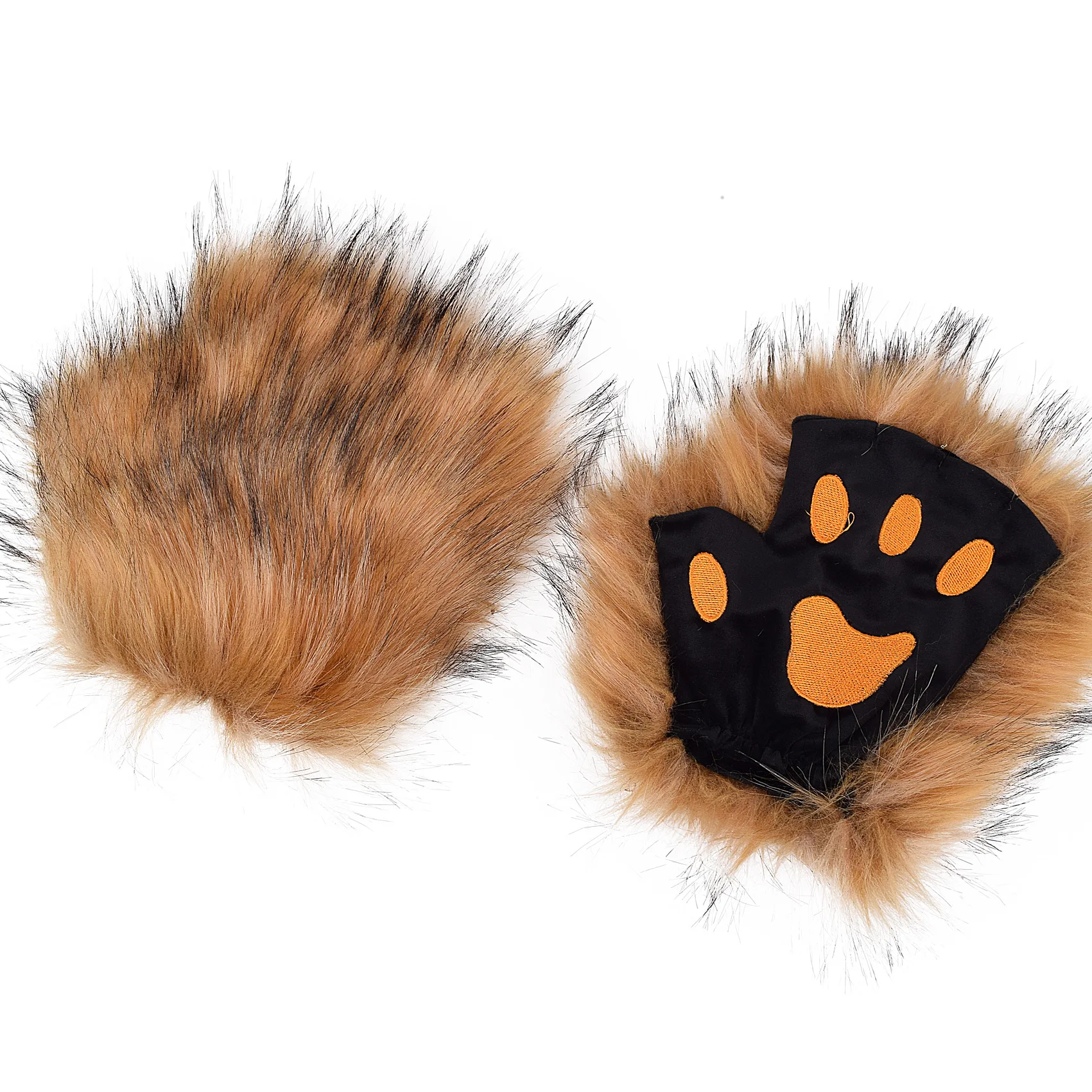 2024 Dames Faux Fur Handschoenen Polsbandje Winter Warmer Arm Pols Wasbeer Bont Mouw Handschoenen Winter Warm