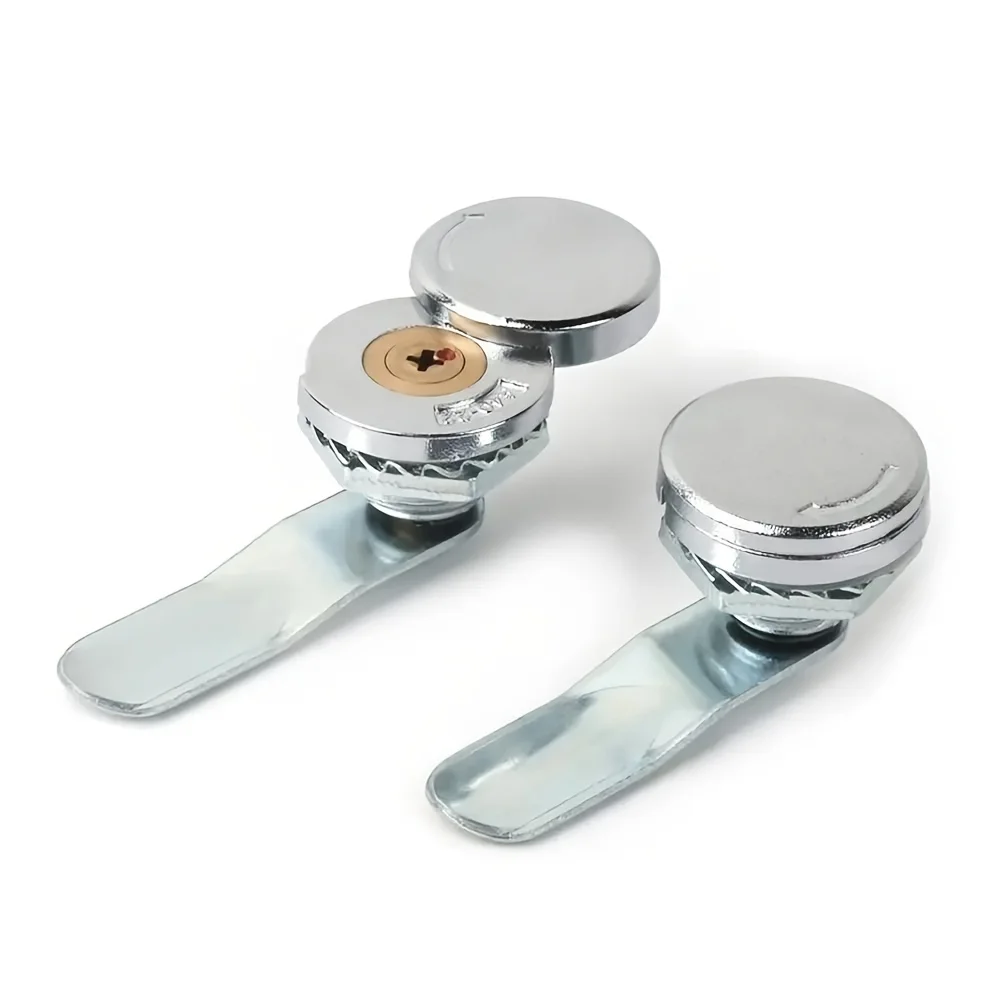 Lucchetto con lucchetto a camma durevole e affidabile da 16 mm per fissare: porte, armadi, cassette postali e cassetti - Viene fornito con 2 chiavi