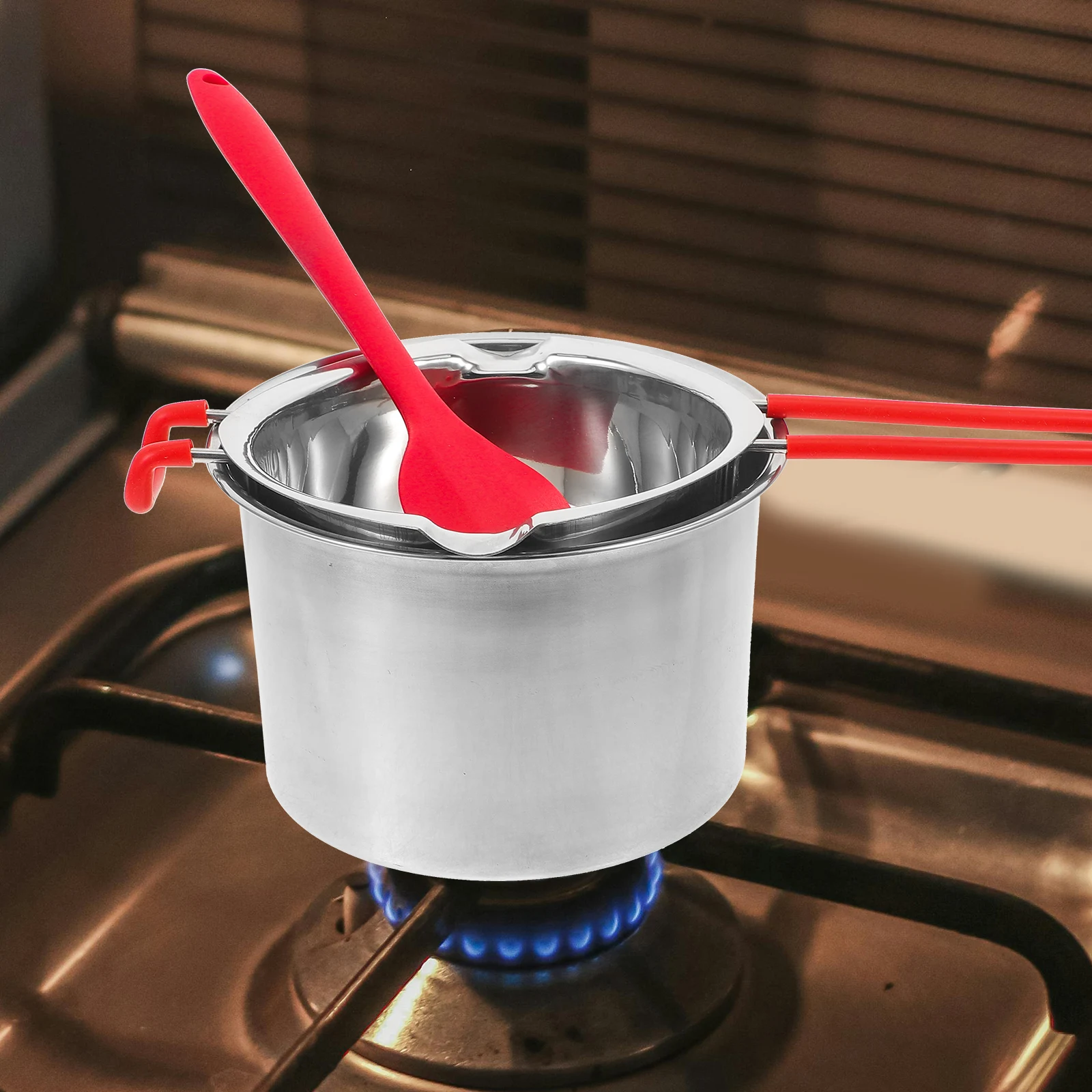 

Melting Pot Set 600ml Stainless Steel Chocolate Wax Heater Double Boiler Kitchen Gadget Making Tools Butter Bowl