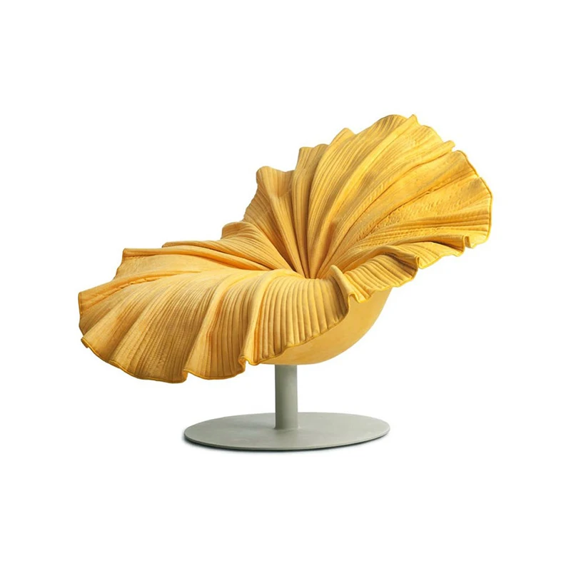 

Nordic design is simple, fashionable home fiberglass, artistic light petals, chair personalized shape, flower chair
