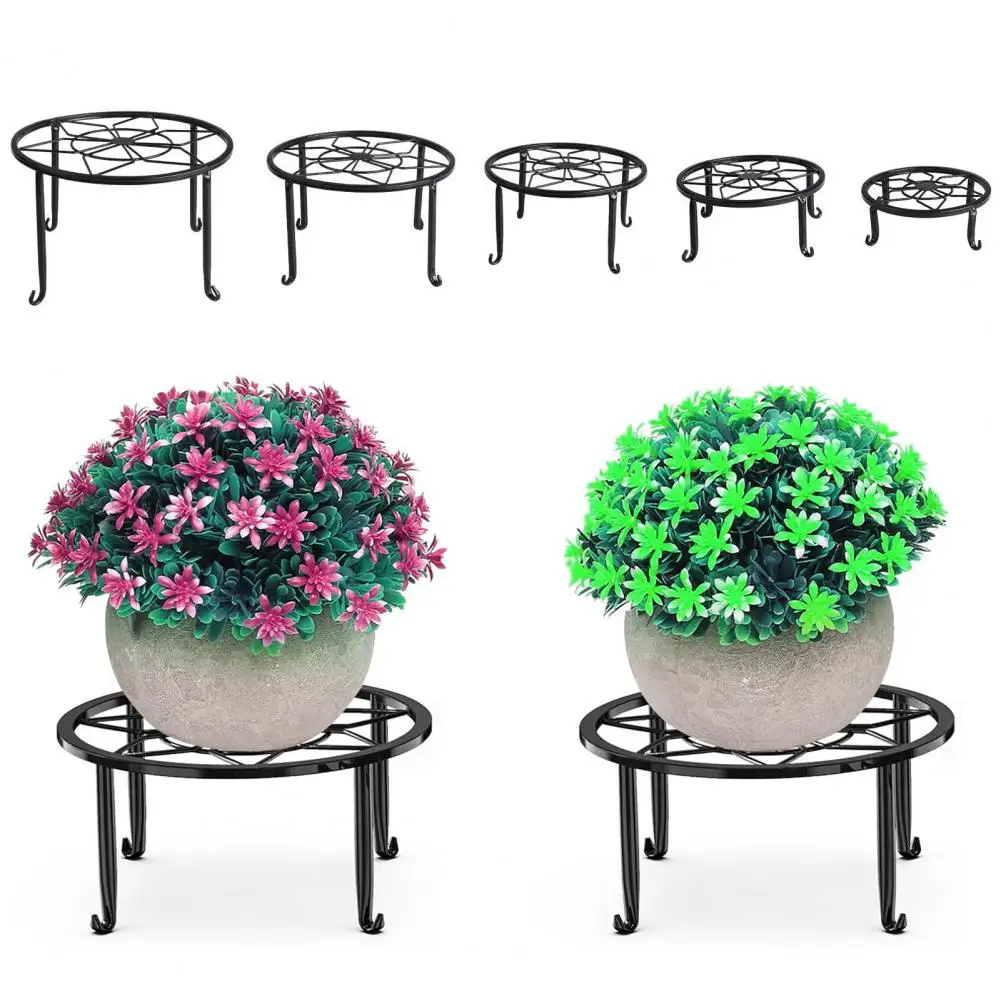 

Anti-rust Plant Stand Metal Plant Stand Set for Indoor Outdoor Plants Heavy Duty Flower Pot Holders with Iron Design for Floor