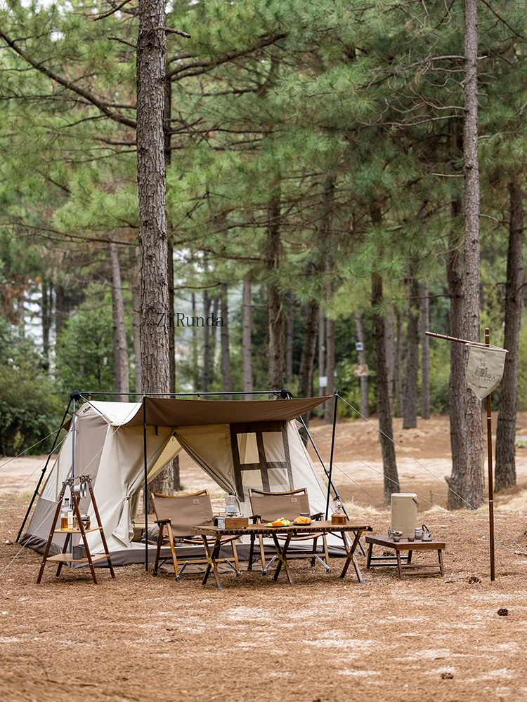 Cotton automatic tent outdoor camping camping folding quick opening disaster relief tent