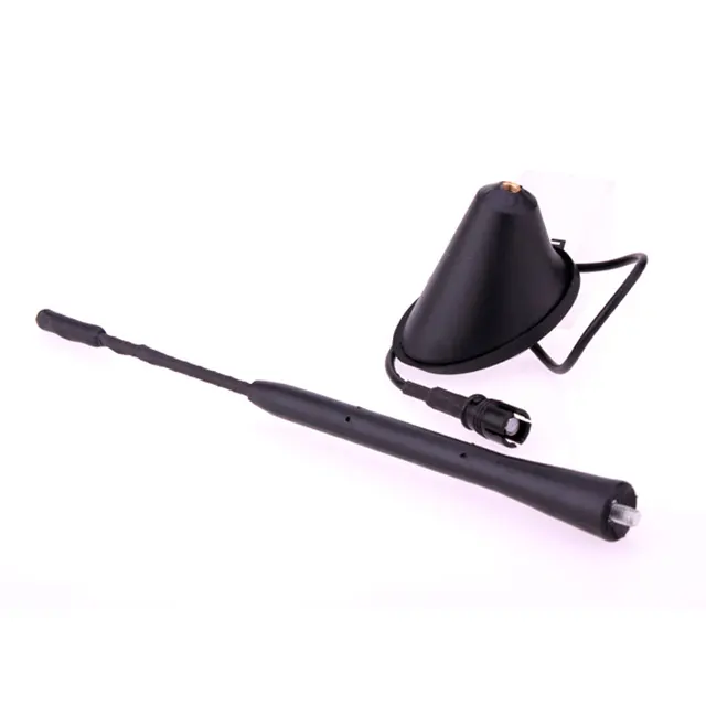 Akcesoria samochodowe Przyjazd 9" Antena AM/FM na maszt dachowy + podstawa do VW Jetta Bora Golf Polo MK4 Passat B5 Audi Most Car