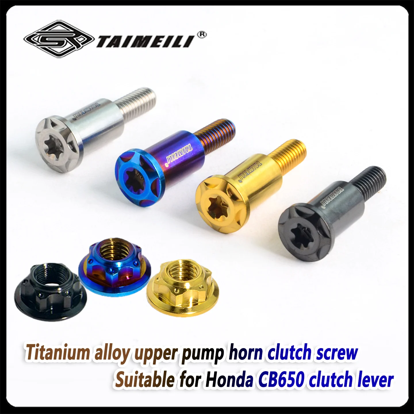 TAIMEILI  Titanium alloy upper pump rod clutch screw suitable for Honda CB650 clutch rod modification 1pcs