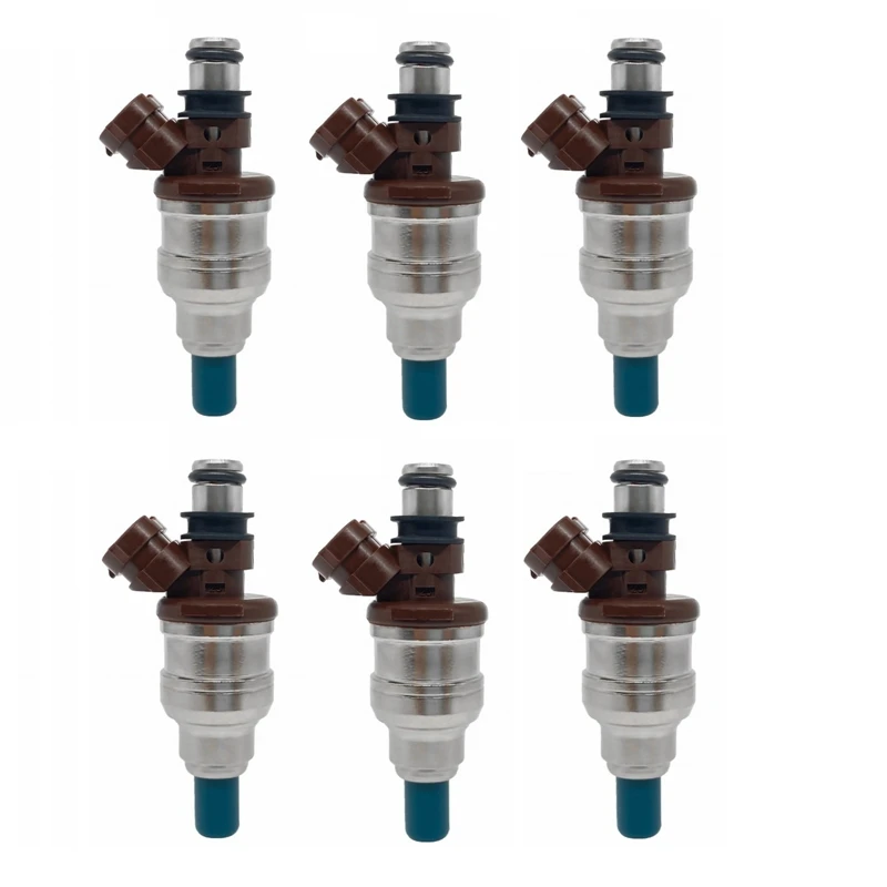 6 PCS Fuel Injectors 23250-65020 23209-65020 For Toyota 4Runner Hilux Pickup 89-95 SR5 T100 3VZE 93-94 3.0L 2959CC