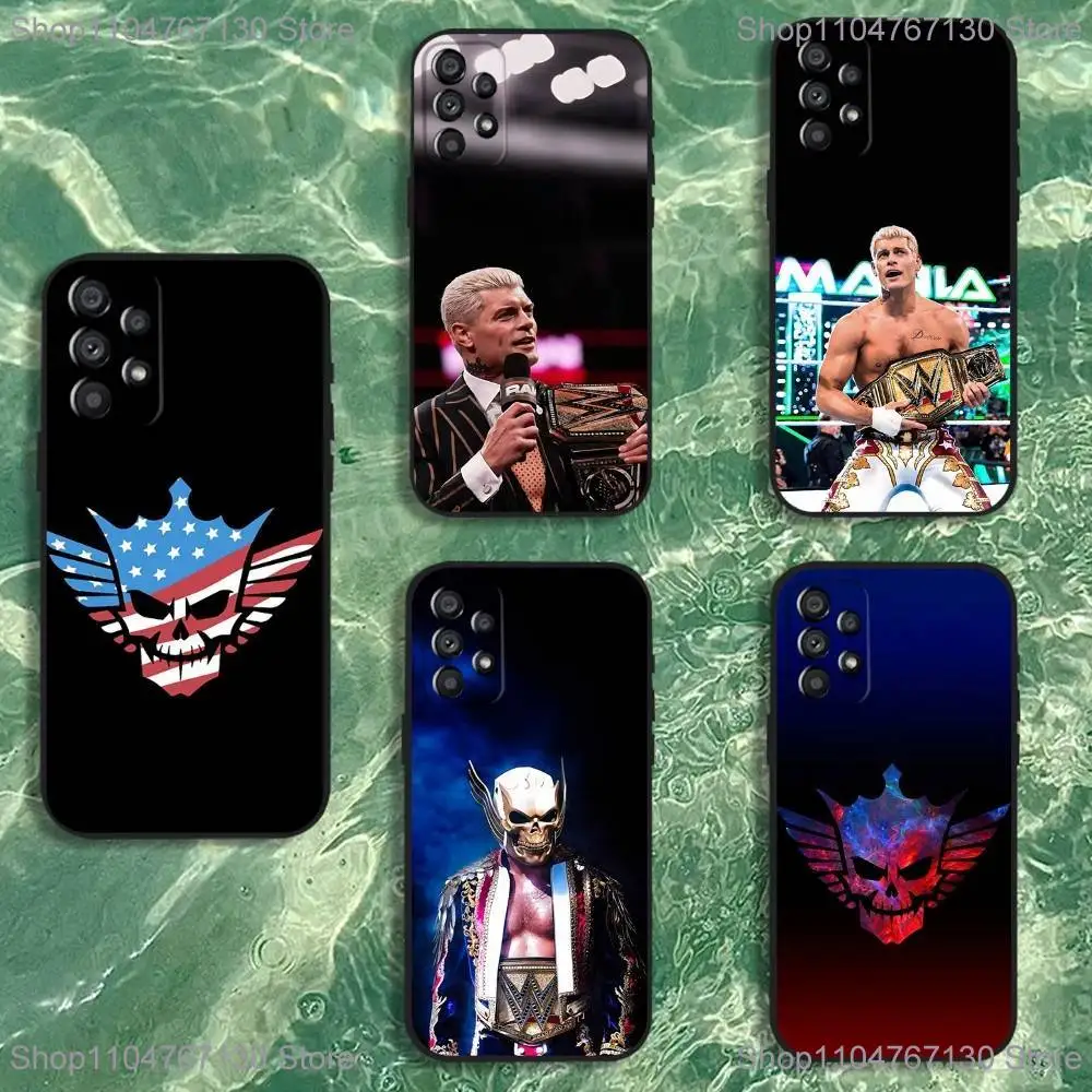 

Wrestler Cody R-Rhodes Phone Case For Samsung Galaxy A20,A21s,A22,A31,A32,A52,A53,A72,73,A80 Soft Black Cover