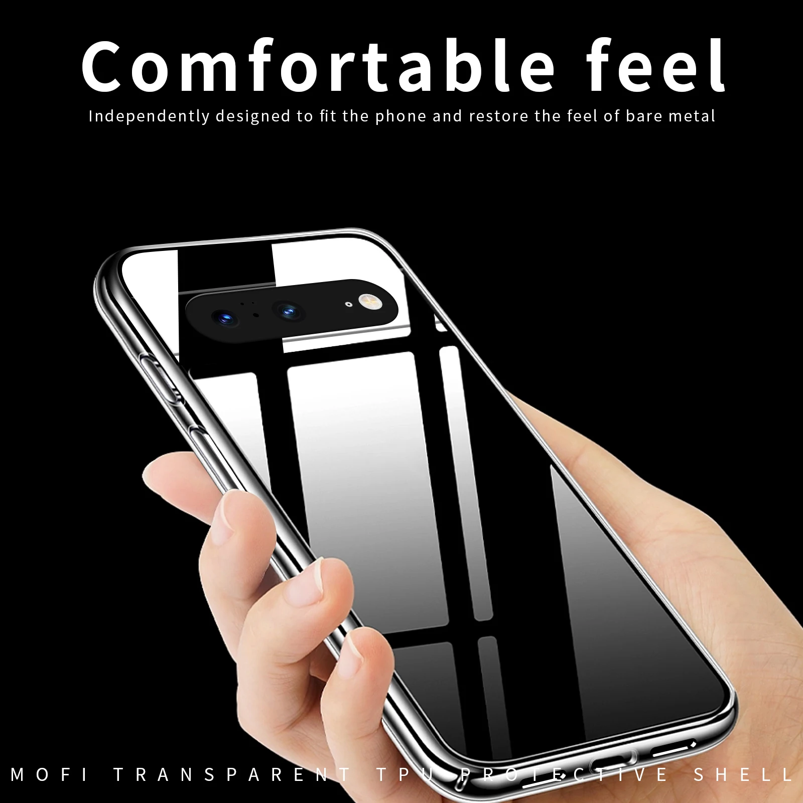 For Google Pixel 8 Case MOFi Ultra Thin Soft TPU Clear Back Cover Phone Cases For Google Pixel 8