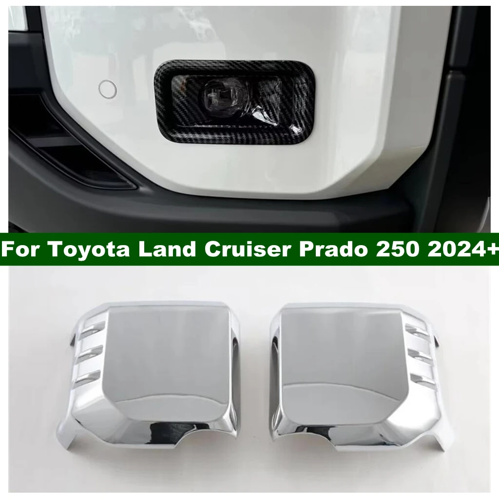 

Front Fog Light Lamp Side Door Rear View Mirror Shell Cover Trim For Toyota Land Cruiser Prado 250 LC250 2024 2025 Accessories