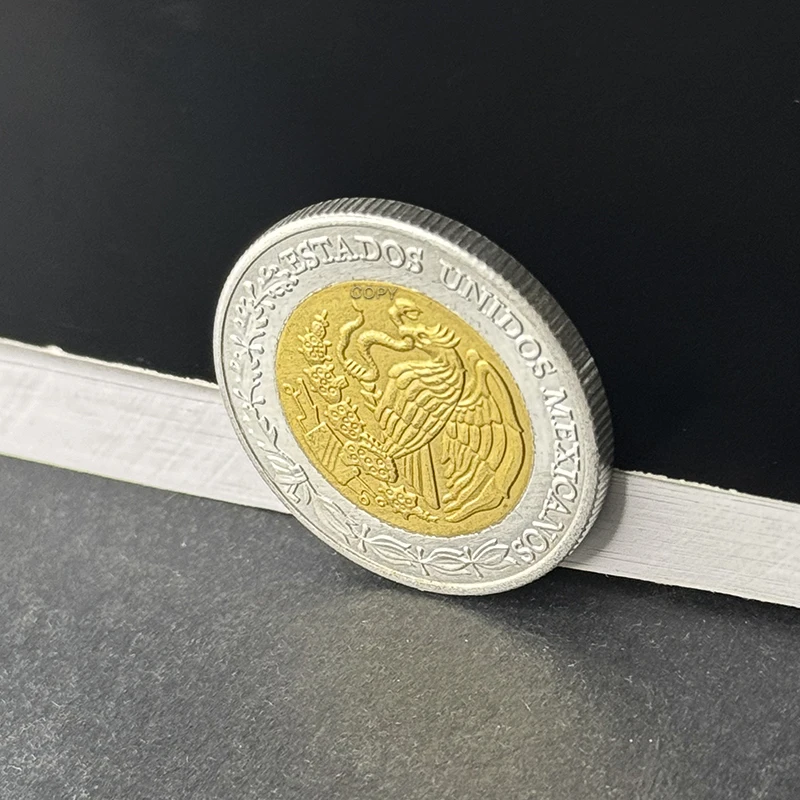 2022 Mexican New Cat Gold&Silver Bicolor Collection Commemorative Coin Peso Eagle Snake Series Souvenir Replica Home Decor Gift