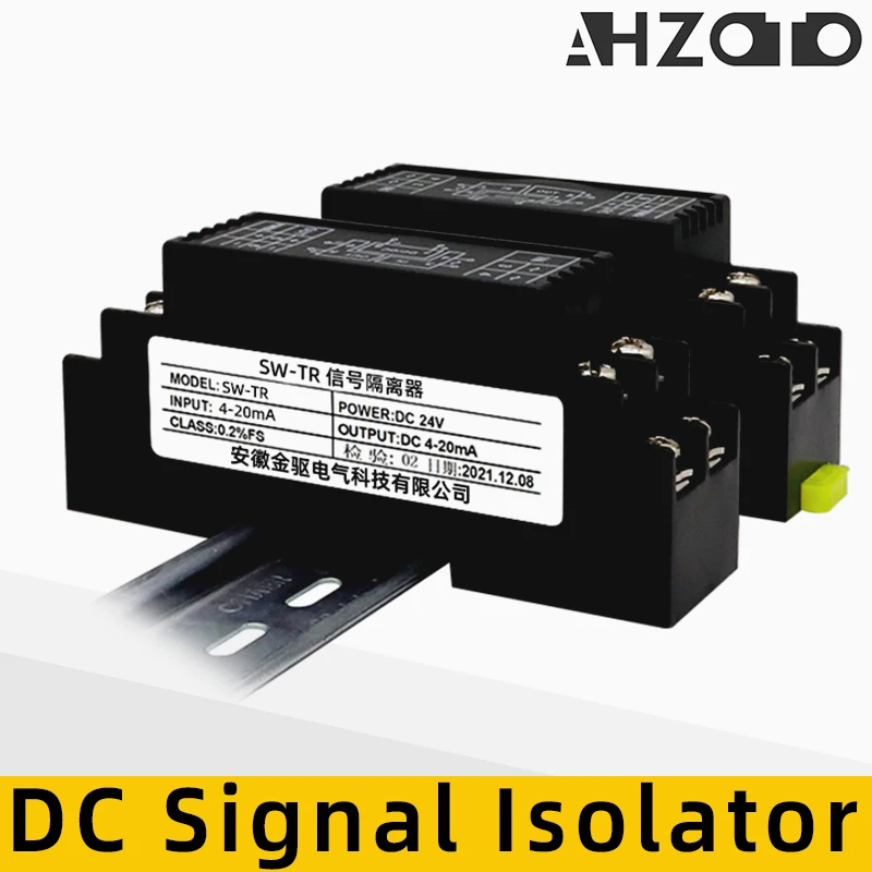 4-20mA Signal Converter Isolator 1 In 1 Out 0-10V Signal Isolator DC Analog Signal Isolator Distribution Signal Splitter