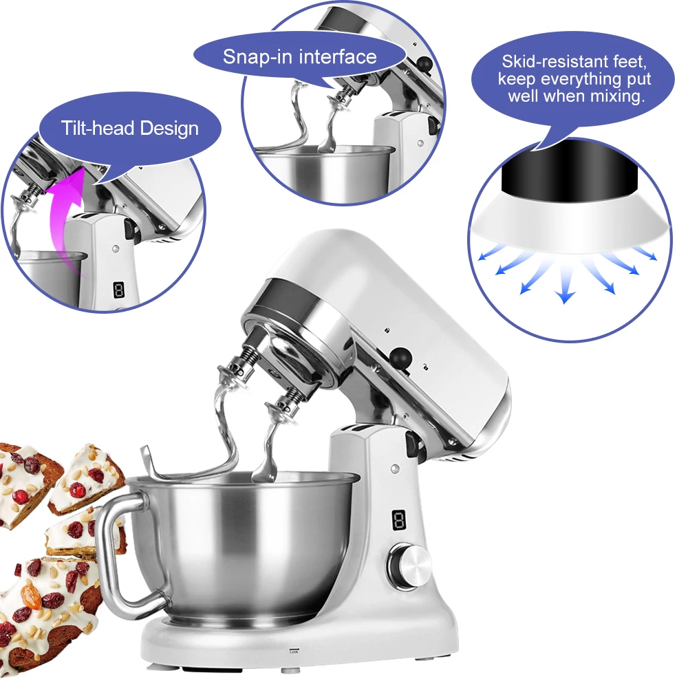 

Kitchen Electric Multifunction ODM 5 L Professional Stand Food Mixer Machine