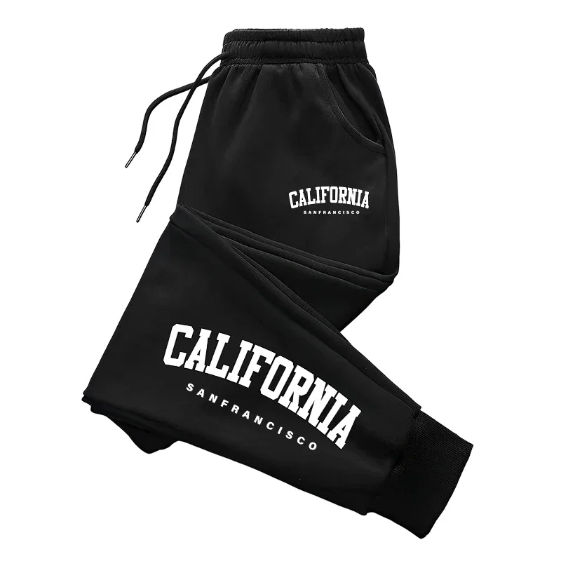 Hot Sales Mens Sweatpants Printing Casual Pants Outdoor Gym Sports Jogging Pants Autumn Winter Man Trousers Fitness Sportswear