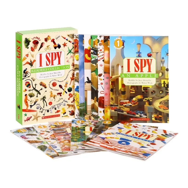 

13PCS Box Set I Spy Reader Collection Visual Discovery English Picture Book Child Early Education Kids Reading Age 3-6 Years