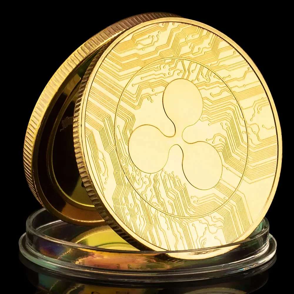 High Quality Ripple Coin gold Plated Commemorative Coin Ripple XRP Physical Collection Art - Image 5