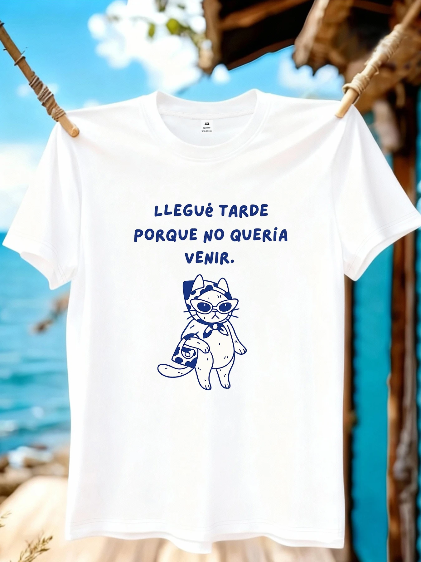

【WZM1041191】Cartoon cat print plus size women's round neck summer casual short sleeved street fashion versatile T-shirt