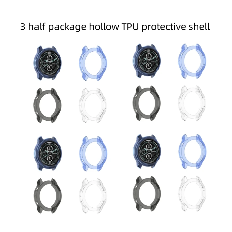 

1 шт. подходит для часов Ticwatch ProX, защитный корпус, выдолбленный полупакет, имитация ударопрочных защитных часов