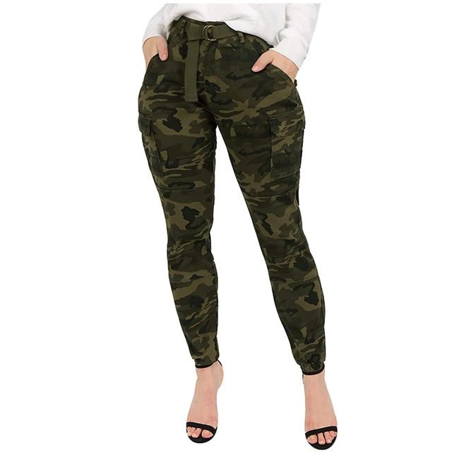 High waisted camo joggers womens online