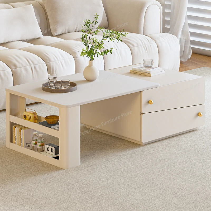 

Creative Storage Coffee Table Modern Nordic Space Saving Vintage Side Table Glam Simple Tables Living Room Furniture