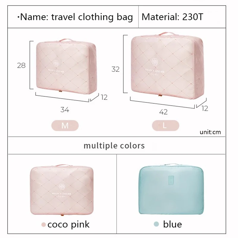 Travel Organizer Storage Bags Underwear Socks Clothes Organizer Packing Cubes Suitcase Travel Luggage Bag Divider Kit