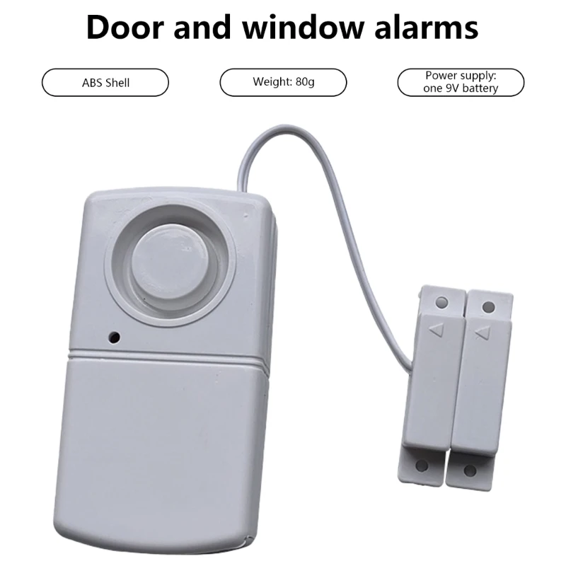 Alarma antirrobo inalámbrica para puerta y ventana con sensores magnéticos, alarma seguridad 120db