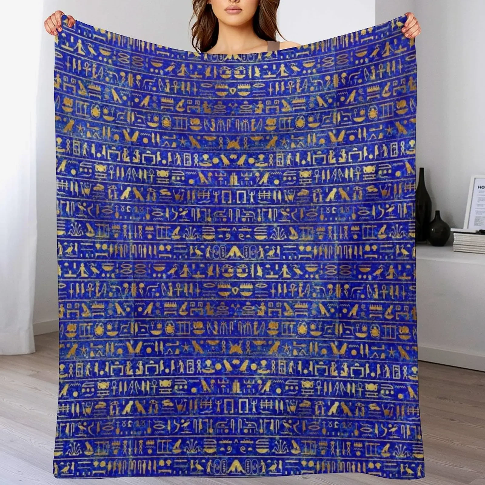 

Синий лазурит и золотая маска с иероглифом, одеяло для волос, детские роскошные пледы, роскошные одеяла