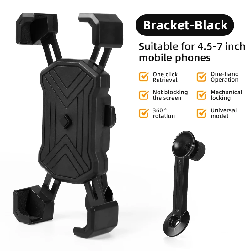 Adjustable Electric Bike Motorcycle Bicycle Riding Shockproof  Bracket Phone Holder Mount for Bike Handlebar Bicycle phone Mount