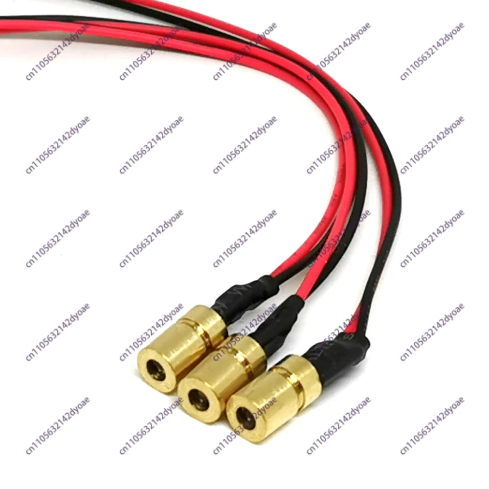 10pcs Brass Mini Type 635nm Orange Red Laser Lights With Focusable Dot Head 6mm Diameter