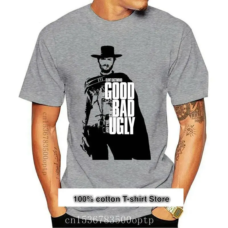 Nueva novedad Clint Eastwood camisetas hombres camisetas de algodón el Bueno, el feo y el malo Tee camisa talla grande ropa