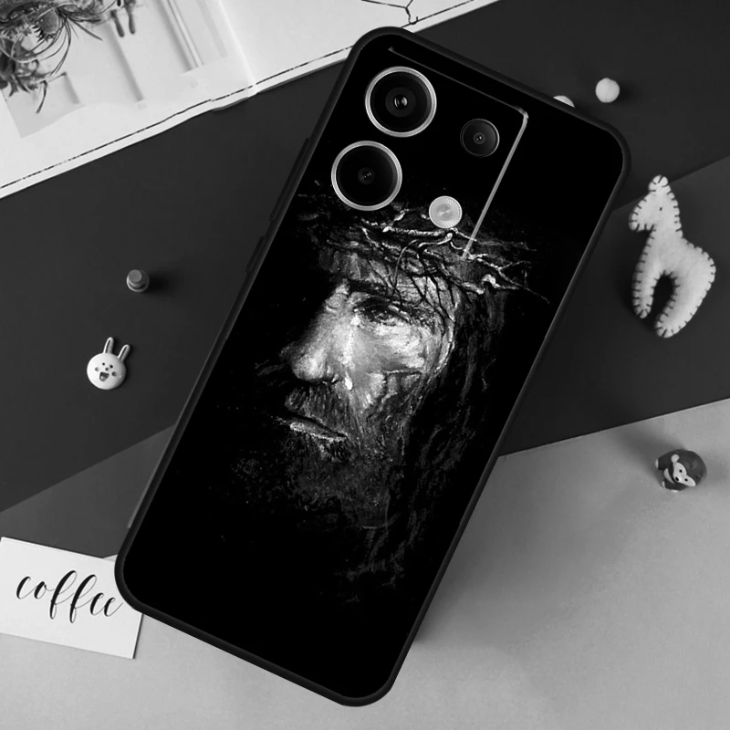 Jesus Case for Xiaomi Redmi Note 13 12 10 8 9 11 Pro 12S 10S 11S Redmi 13C 10A 10C 9C 12C Cover