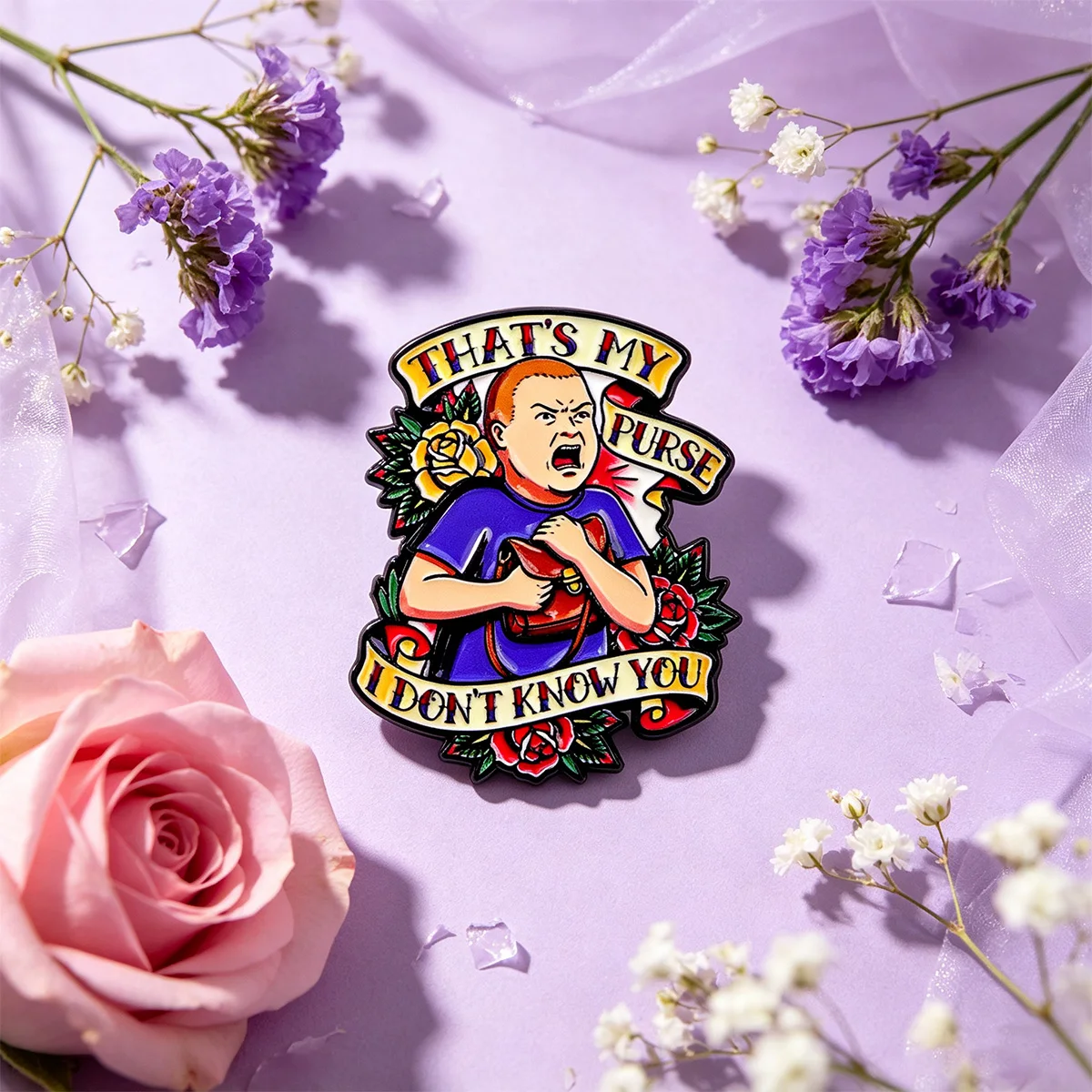 Funny Vintage Quote Enamel Pin Brooch Punk Cartoon Badge Street Style Jewelry Gift for Women Men Backpack Clothes Accessories view 5