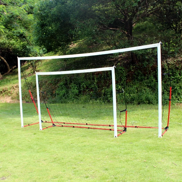 공장 직판 완전 접이식 휴대용 가정용 축구 팬 축구 골대 세트