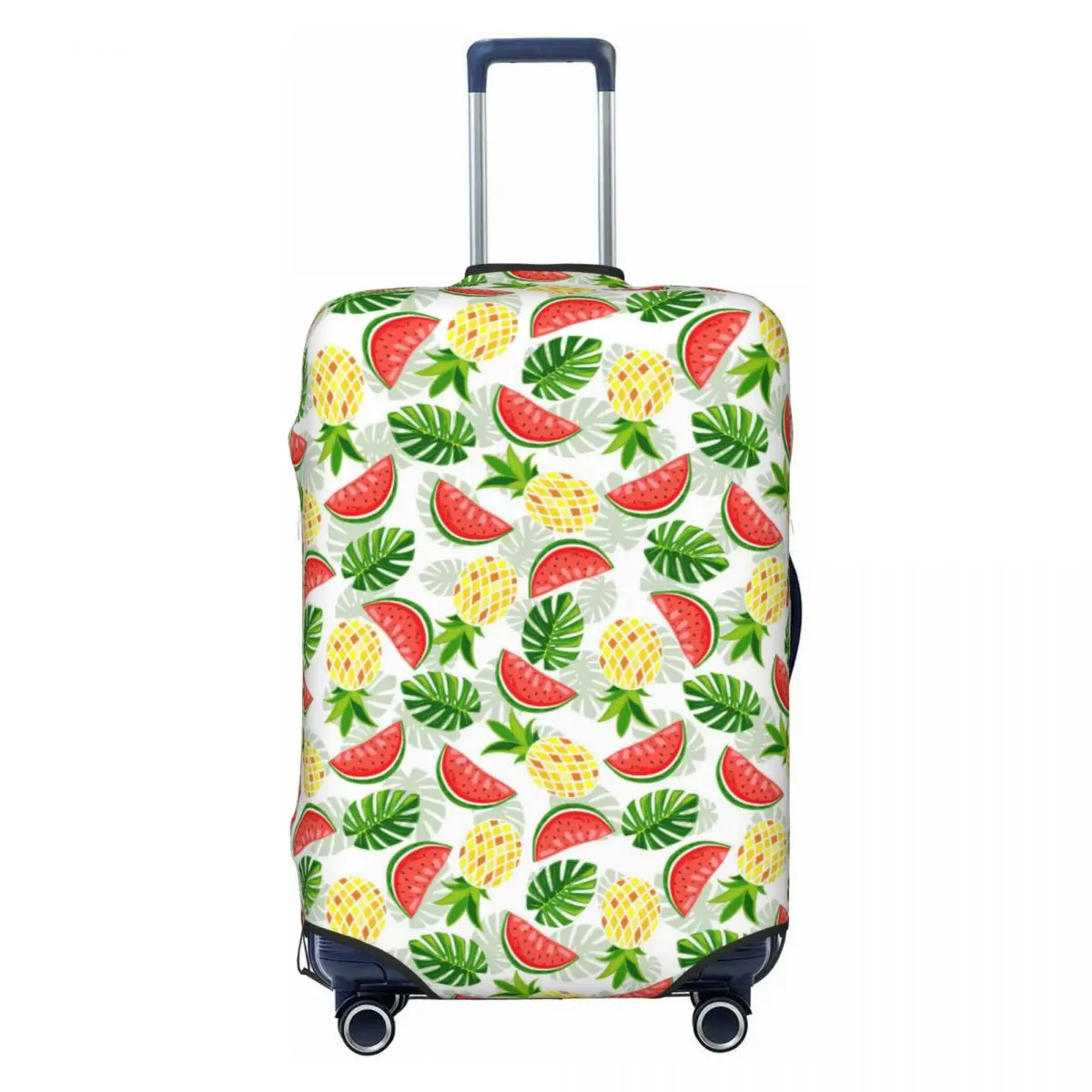 

Summer Fruit And Leaves Travel Luggage Cover Washable Suitcase Cover Protector Fit 18-32 Inch