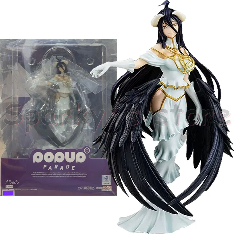 Buen sonrisa Original POP UP PARADE OVERLORD figura de Anime Albedo Shalltear Bloodfallen figuras de acción de juguete para niños regalos modelo