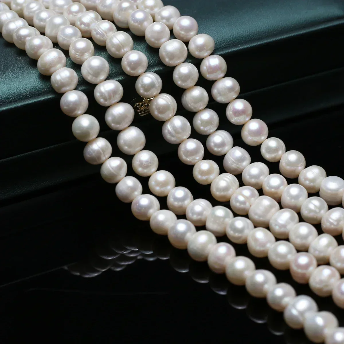 

9-10mm 4A Natural Authentic Freshwater Pearl Round Isolated Loose Bead Women Gift Jewelry Make DIY Necklace Bracelet Accessories