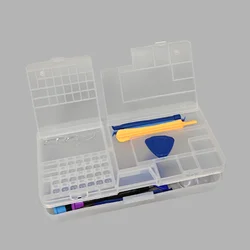 Professional Tools Storage Box Multifunction Double-Layer Mobile Phone Repair Organizer Case Small Parts Screw IC Motherboard