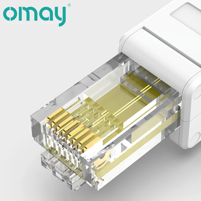 CAT6 CAT5E Tool Free RJ45 Connector, No Crimp Tool Less UTP 1000Mbps Modular Plug for Stranded Solid Lan Ethernet Cable