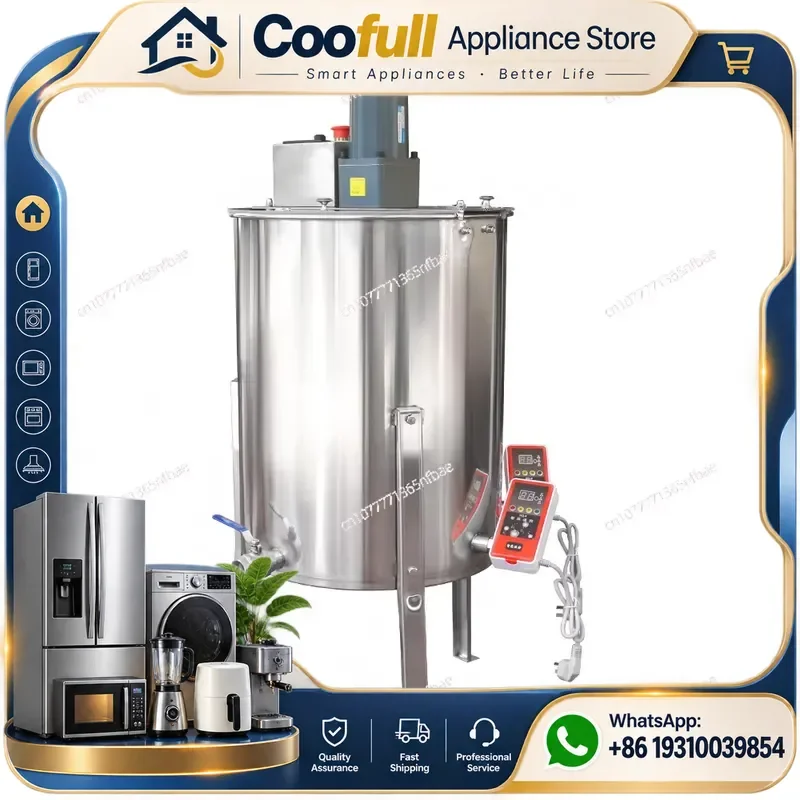 Automatic Honey Mixer Stainless Steel 100kg Temperature Controller For Beekeeping Food Grade 220V Single Phase Industrial Use