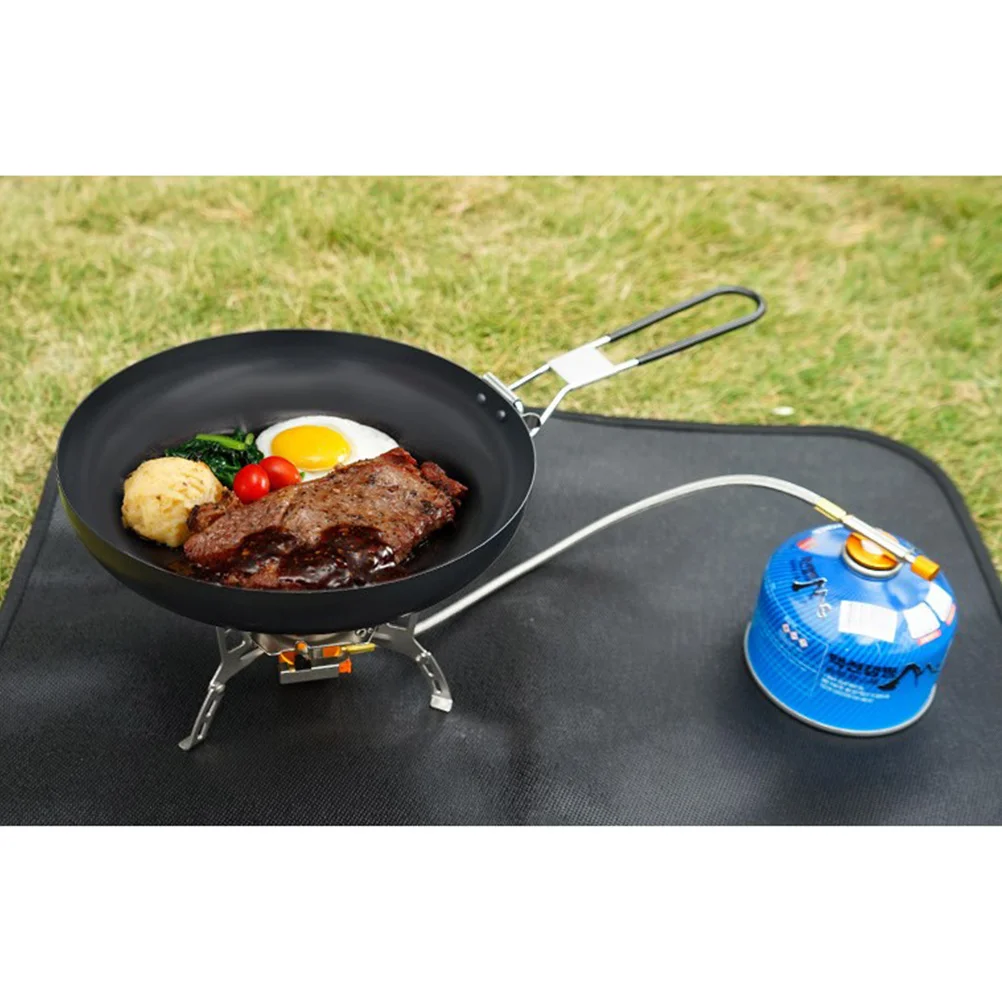 

Outdoor Folding Non-stick Pan 9 Inch Skillet Gas Stove Induction Cooker BBQ Fried Potatoes Scrambled Eggs Steaks Easy