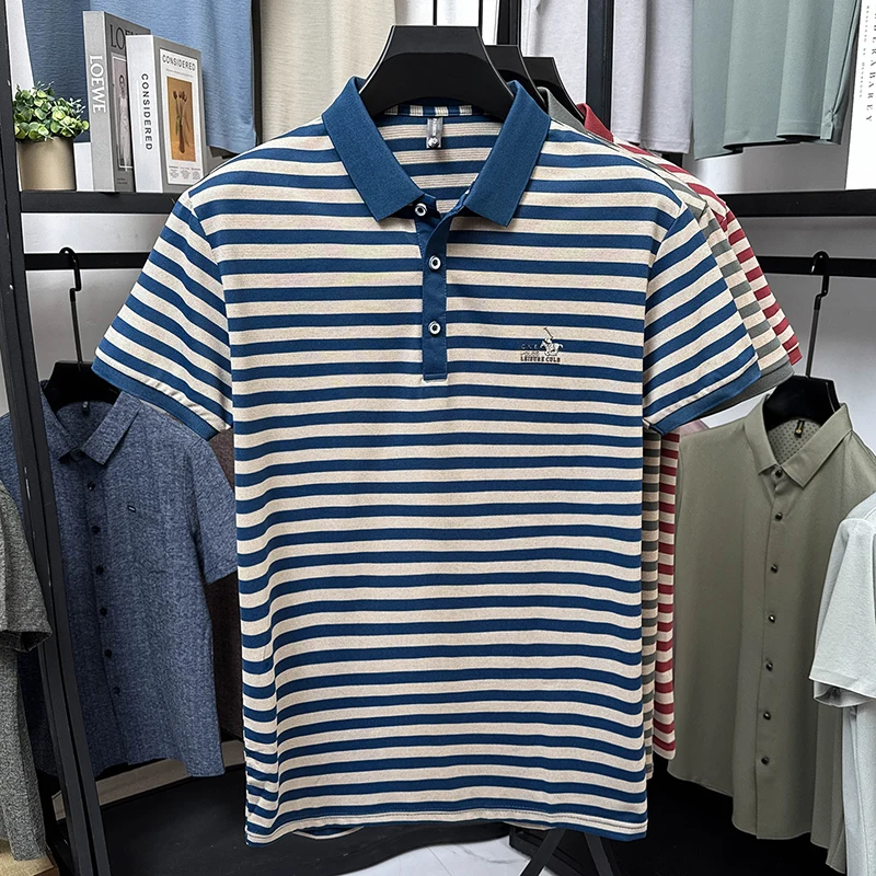 Thumbnail 2 - #10 Trending Mens Classic Striped T-Shirts Right Now