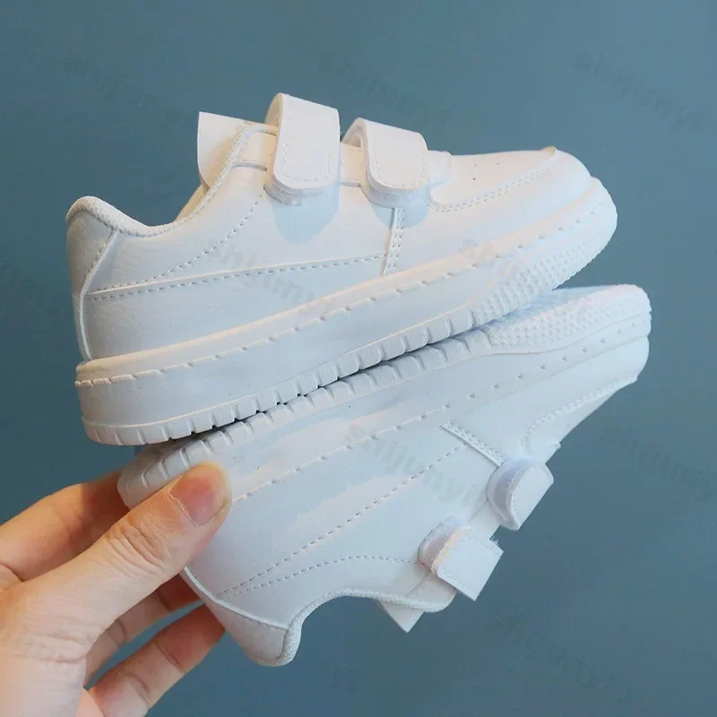 Children\'s Sneakers 2025 Spring Autumn New Boys Girls White Casual Skateboard Shoes Soft Sole Outdoors Anti Slip Kids Baby Shoes