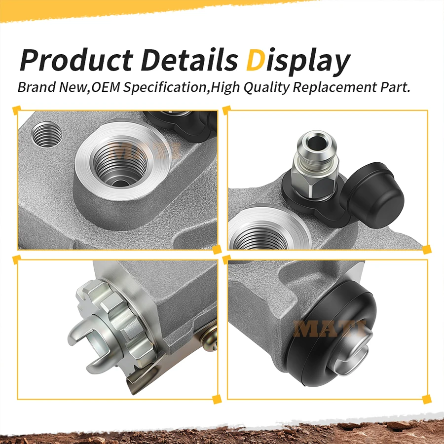 MATI Front Brake Wheel Cylinders Left&Right All 4 for Yamaha Big Bear 350 Kodiak 400 YFM350 YFM400 1989-1998 3HN-25950-00-00