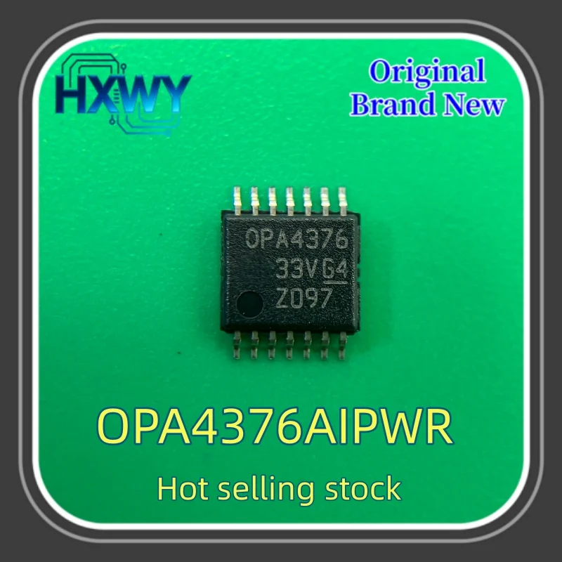 (5/50 pieces) OPA4376AIPWR Operational Amplifier with Silkscreen OPA4376 TSSOP14 New Electronic Parts Fast Delivery High Quality