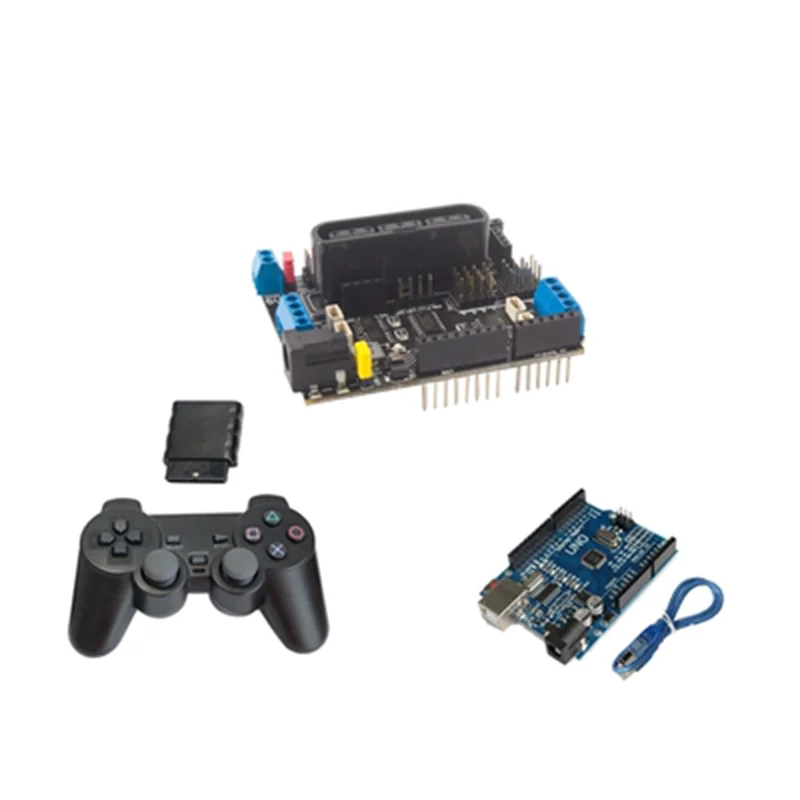 

Ps2 Handle Wirelessly Controlled Mcnamm Wheel Smart Car Motor Drive Demo Board Driver Is Suitable For Arduino Smart Accessory