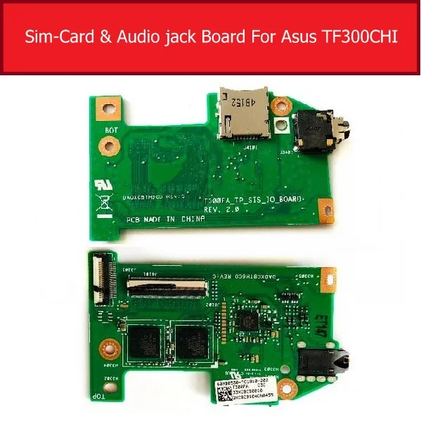 

Плата аудиоразъема с разъемом для SIM-карты для ASUS T300FA T300FA_TP_SIS_IO_BOARD, разъем для наушников, замена платы порта наушников