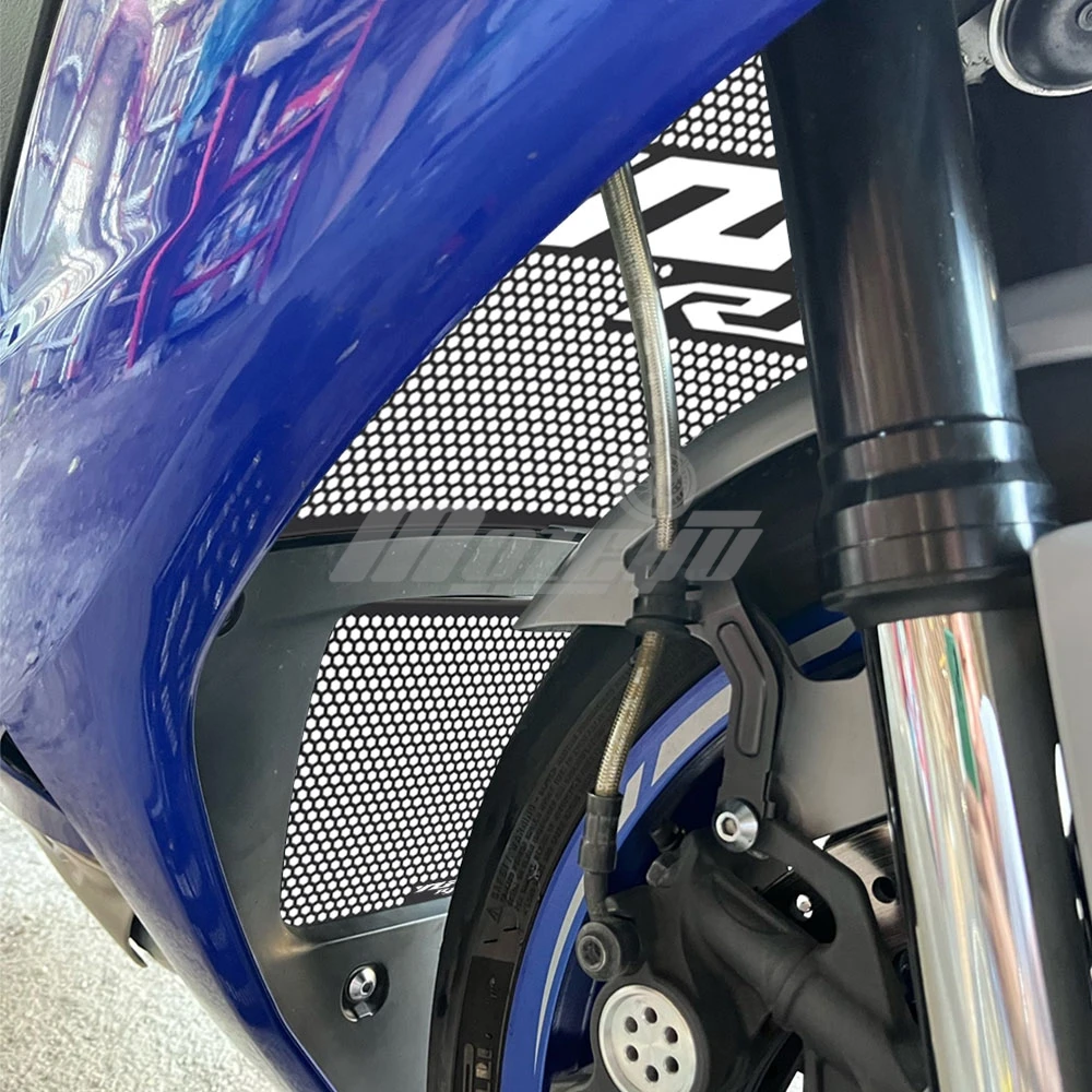 Radiator Guard Grill Cover Protector For Yamaha YZF-R1 YZF-R1M YZFR1 YZFR1M 2015 2016 2017 2018 2019 2020 2021 2022 2023 2024