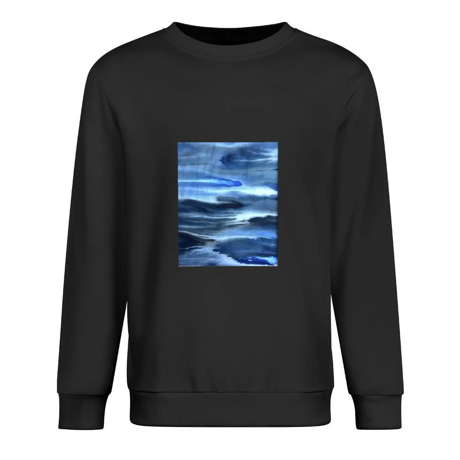 

Watery blues Pullover korean autumn clothes winter clothes men clothing korean style clothes hoody